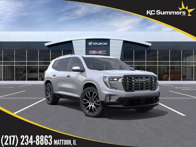 2026 GMC Acadia Denali Ultimate in Sterling Metallic — front three-quarter view