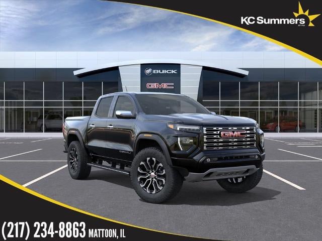 2026 GMC Canyon Denali in Onyx Black — front three-quarter view