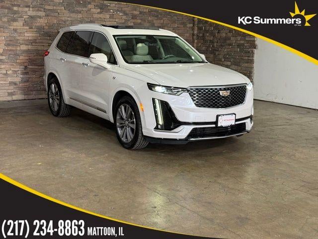 2020 Cadillac XT6 FWD Premium Luxury in Crystal White Tricoat — front three-quarter view