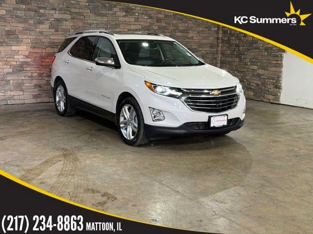 2019 Chevrolet Equinox Premier in Iridescent Pearl Tricoat — front three-quarter view