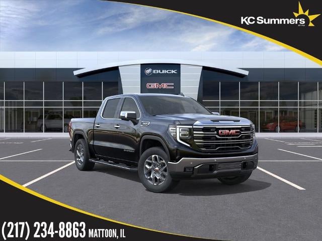 2026 GMC Sierra 1500 SLT in Onyx Black — front three-quarter view
